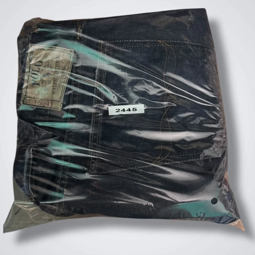 Polo Ralph Lauren Jeans Mens 36 X 30 Slim Straight Blue Denim Y2K Dark Wash